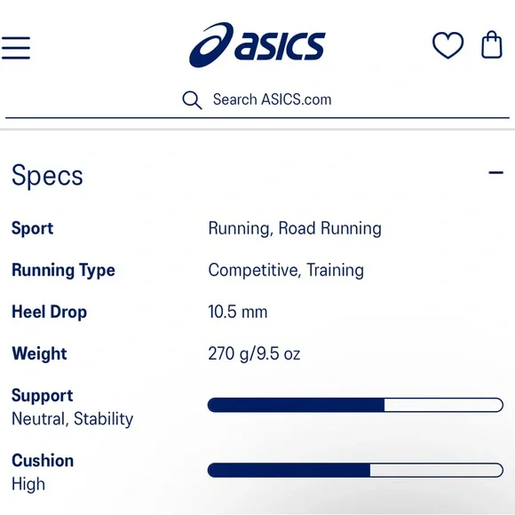 ASICS Women’s Gel Kayano 29 Platinum White Silver Running Shoe Sneaker EUC 8.5 - Picture 10 of 12